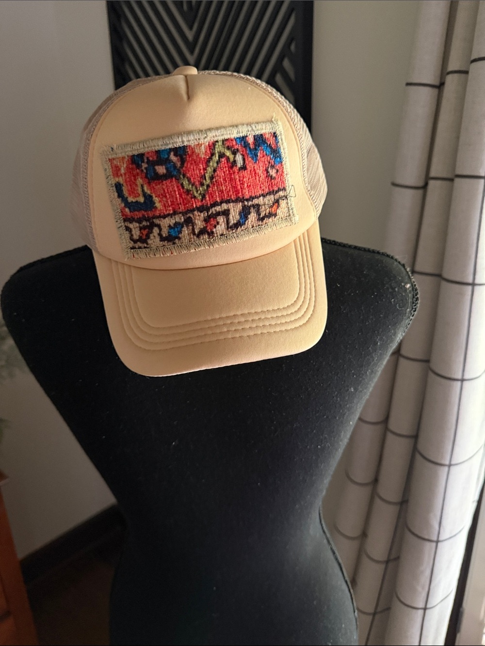 Queen Gypsy kilm patch trucker hat